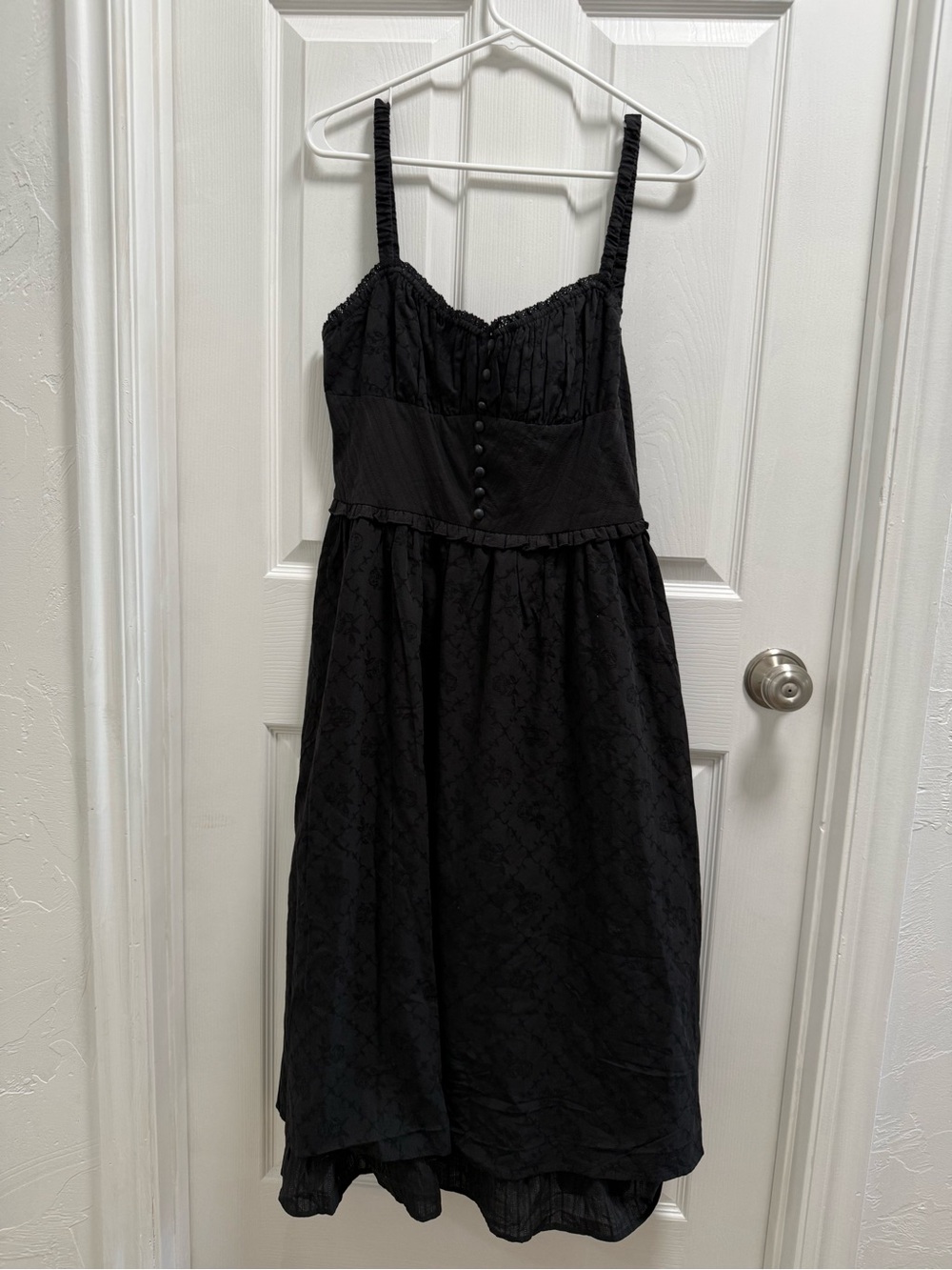 NWT Corseted Black Milkmaid Dress